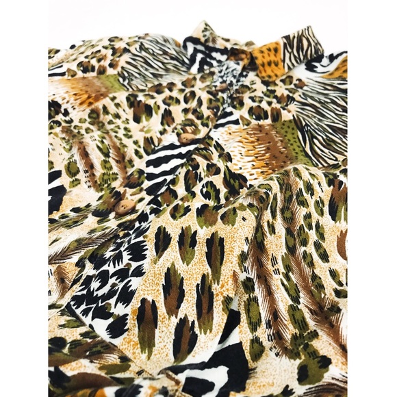 Vintage 💫 Mixed Animal Print Romper - Picture 13 of 14